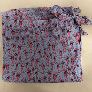 Vineyard Vines Pink and Blue Seahorse Pajama Pant
